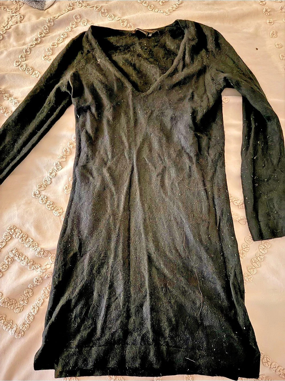 BCBGMAXAZRIA Black Mini cashmere Dress Size XS